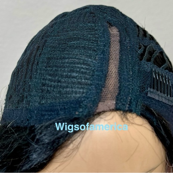 Bob Pink wig ombré side part 14 inches medium length - Picture 6 of 6